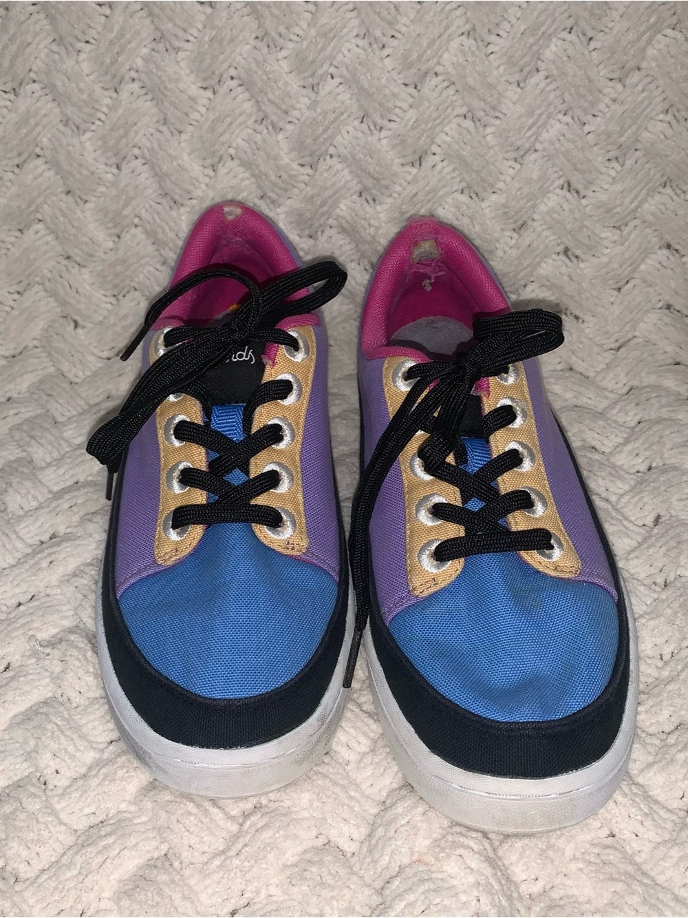 Allbirds Colorblock Lace-Up Sneakers in Blue, Purple & Pink